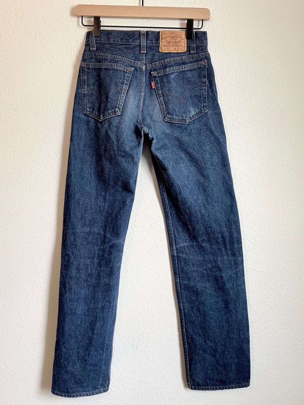 Vintage 1985 Made in USA Levi’s 701 Student Fit Student 501s Dark Wash - Picture 5 of 12